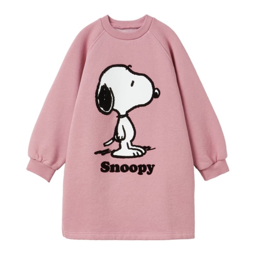 ZARA snoopy peanuts sweater dress